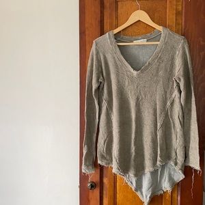 Green knit tunic